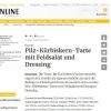 Pilz-Kürbiskern-Tarte mit Feldsalat und Estragon-Dressing